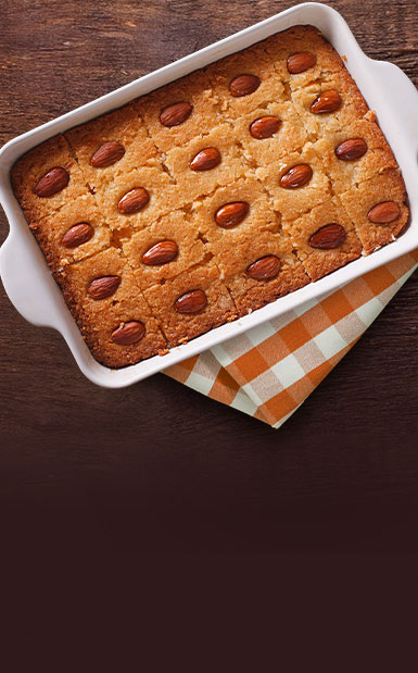 Basbousa Recipe (Semolina Cake)