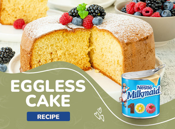 Moist Eggless Vanilla Cake - Cakes by MK